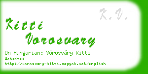 kitti vorosvary business card