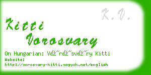 kitti vorosvary business card